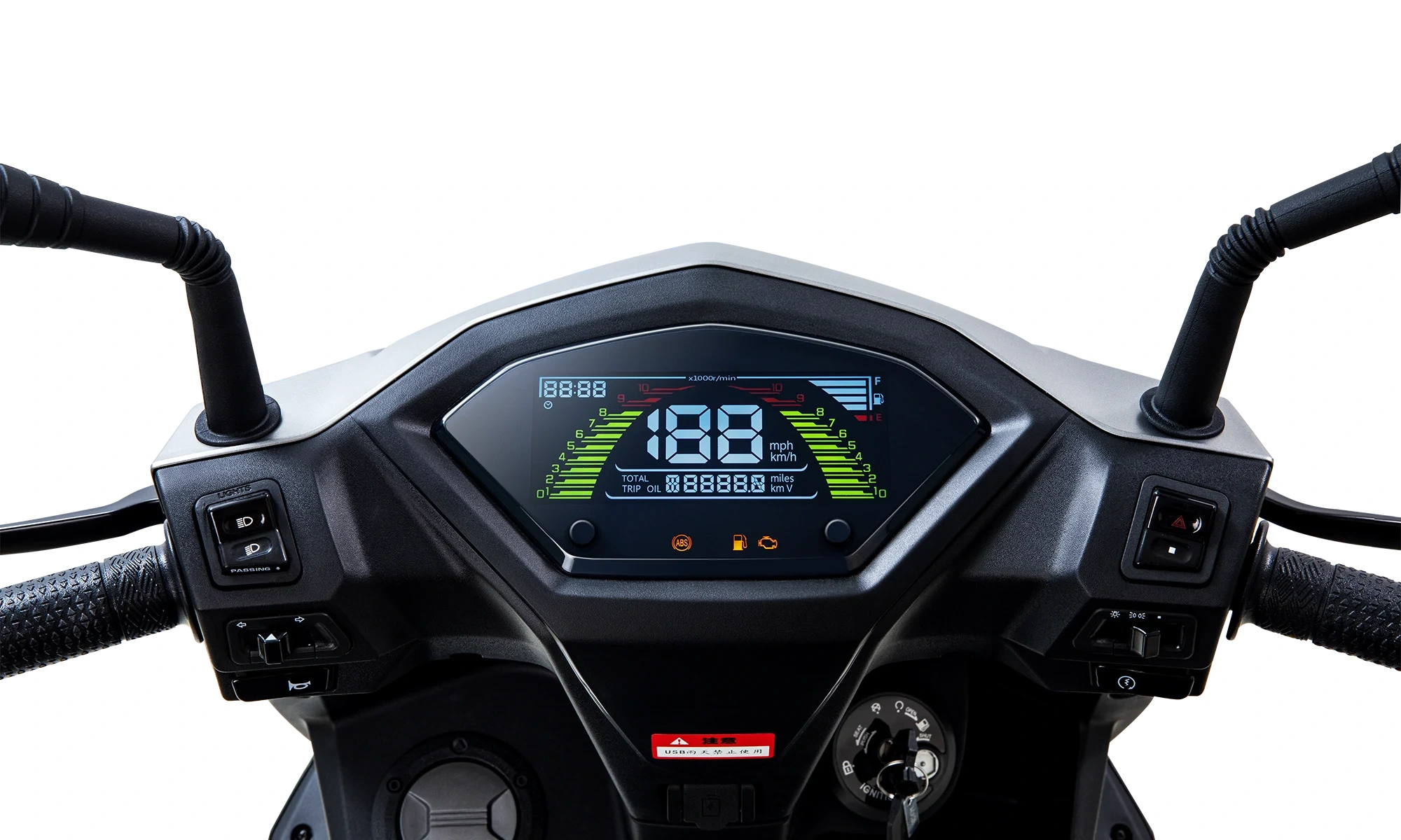 高解像度カラーLCDダッシュボードは、すべての重要な情報を明確で直感的なインターフェースに集約。